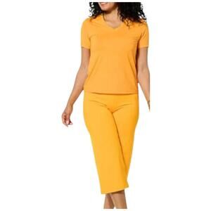 Joy Collection Women's Performance V-Neck Tee w/Headband Tangerine - Regular